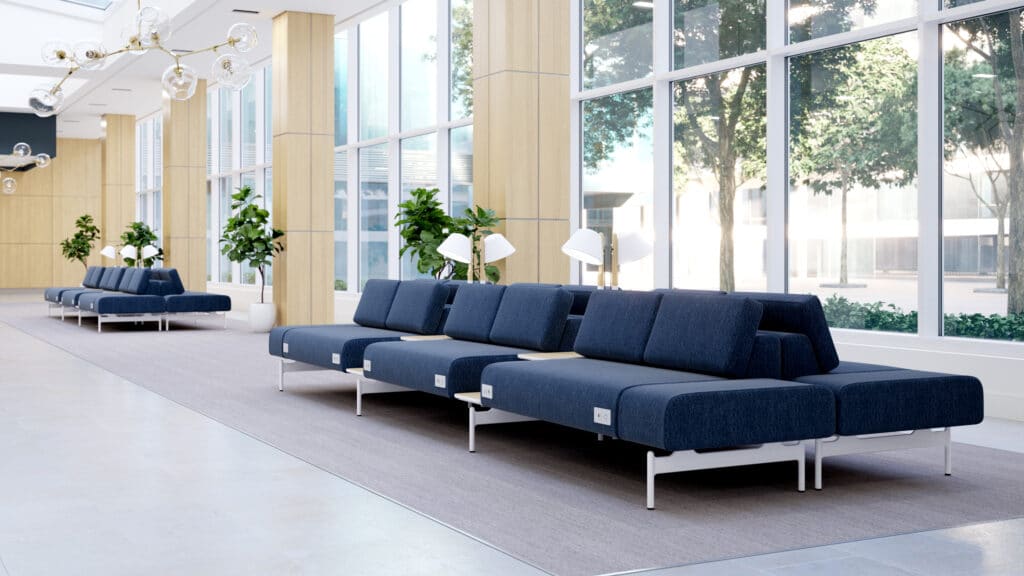 lounge furniture on campus